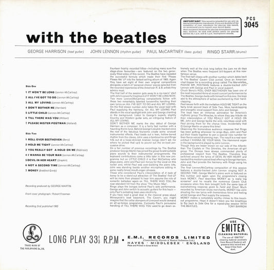 The Beatles : With The Beatles (LP, Album, RE)