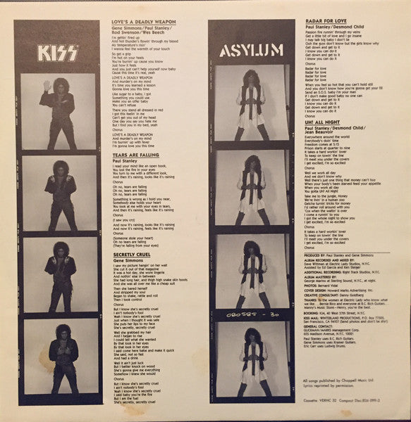Kiss : Asylum (LP, Album)