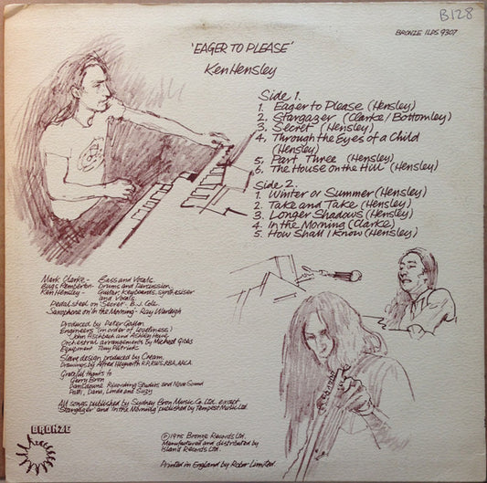 Ken Hensley : Eager To Please (LP, Album)
