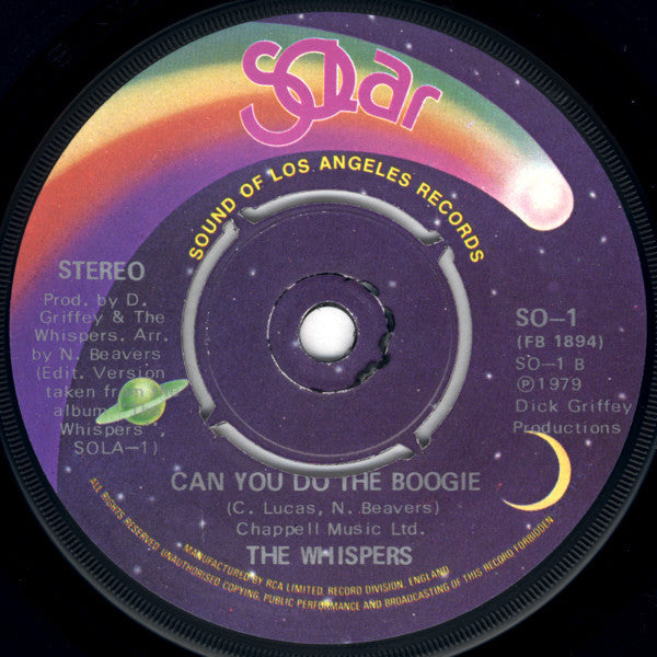 The Whispers : And The Beat Goes On (7", Fou)