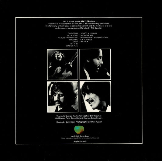 The Beatles : Let It Be (LP, Album, RE)