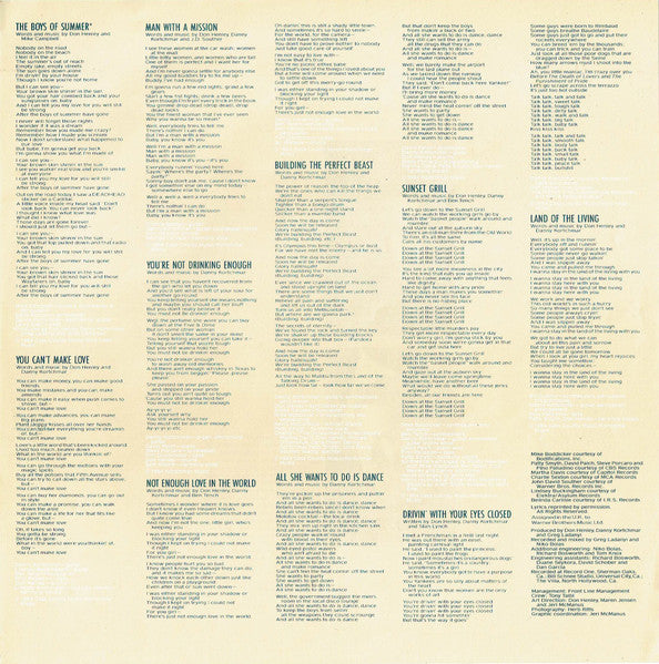 Don Henley : Building The Perfect Beast (LP, Album)