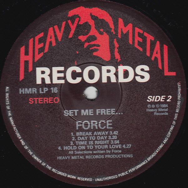 Force (17) : Set Me Free... (LP, Album)