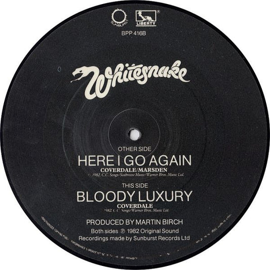 Whitesnake : Here I Go Again (7", Single, Pic)