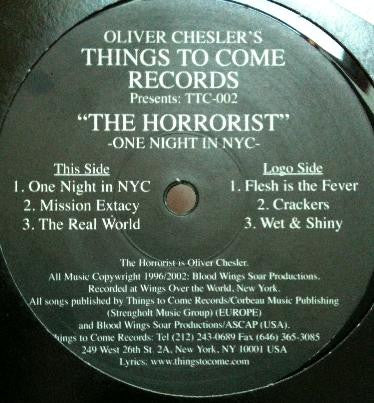 The Horrorist : One Night In NYC (12", RP)
