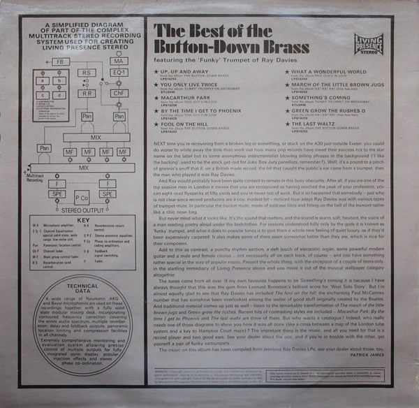 The Button-Down Brass* Featuring The 'Funky' Trumpet Of Ray Davies (3) : The Best Of The Button Down Brass (LP, Comp, Smplr)