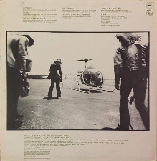 Randy California : Kapt. Kopter And The (Fabulous) Twirly Birds (LP, Album)