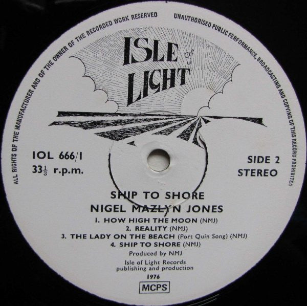 Nigel Mazlyn Jones : Ship To Shore (LP)
