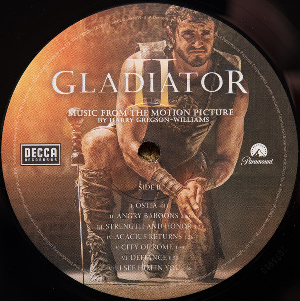 Harry Gregson-Williams : Gladiator II (Music From The Motion Picture) (2xLP, Album, Gat)