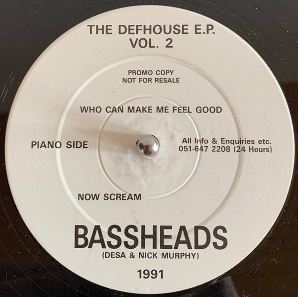 Bassheads : The Defhouse E.P Vol. 2 (12", EP, Promo)