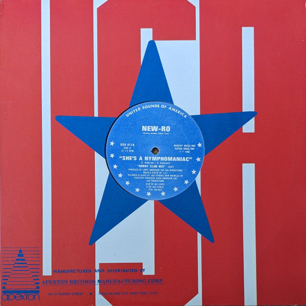 New-Ro : She's A Nymphomaniac (12", Blu)
