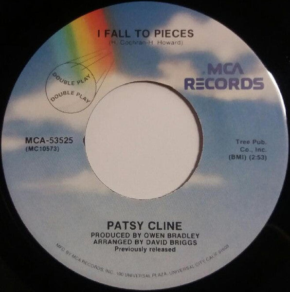Patsy Cline : Crazy / I Fall To Pieces (7", Single, RE, Glo)