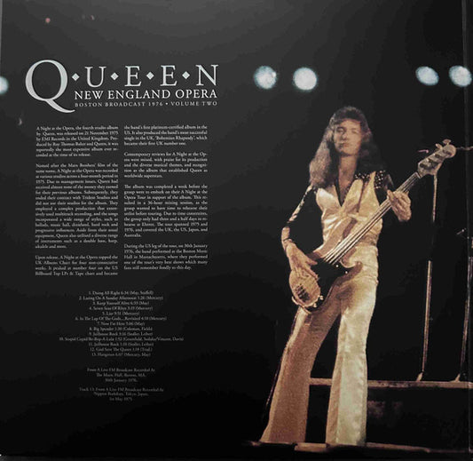 Queen : New England Opera - Boston Broadcast 1976 - Volume Two (2xLP, RP, Unofficial, Gat)