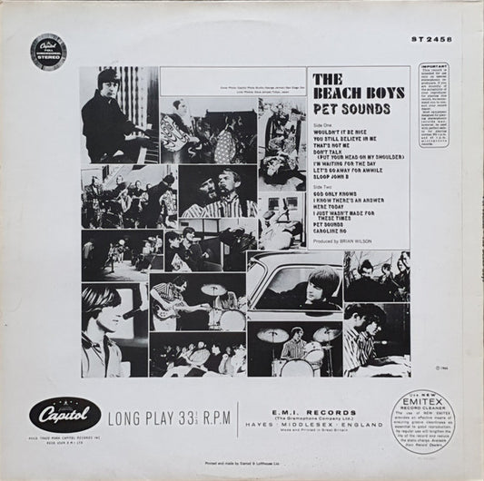 The Beach Boys : Pet Sounds (LP, Album, RE)