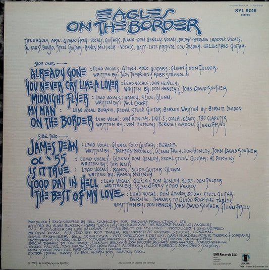 Eagles : On The Border (LP, Album, Tex)