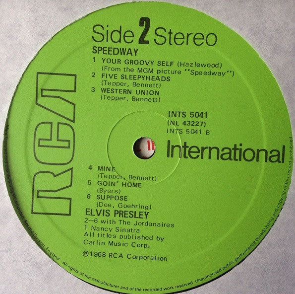 Elvis* : Speedway: Original Soundtrack Album (LP, Album, RE)