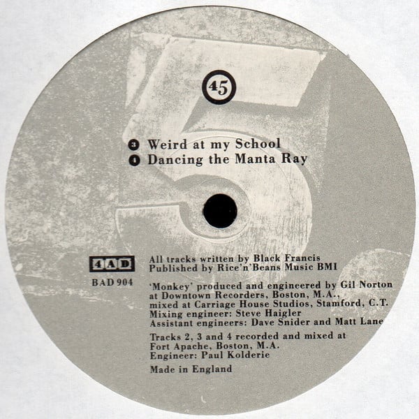 Pixies : Monkey Gone To Heaven (12", Single)