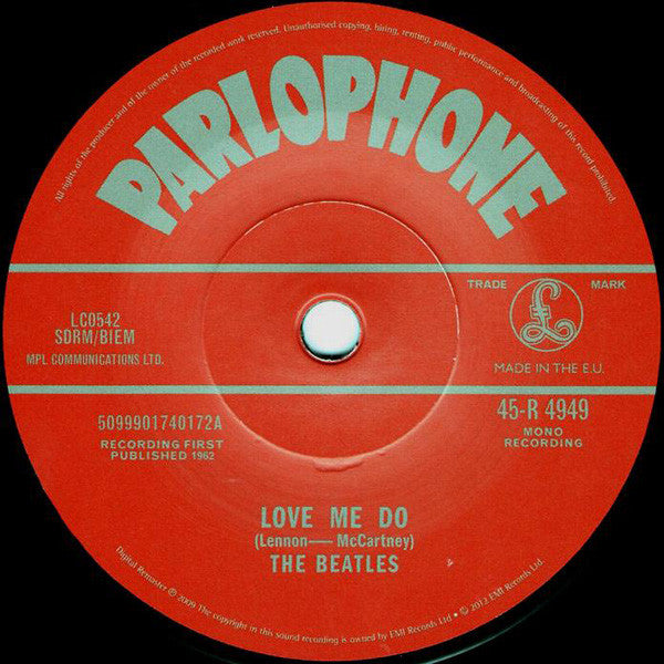 The Beatles : Love Me Do (7", Single, Mono, Ltd, MP, M/Print, RE, RM)