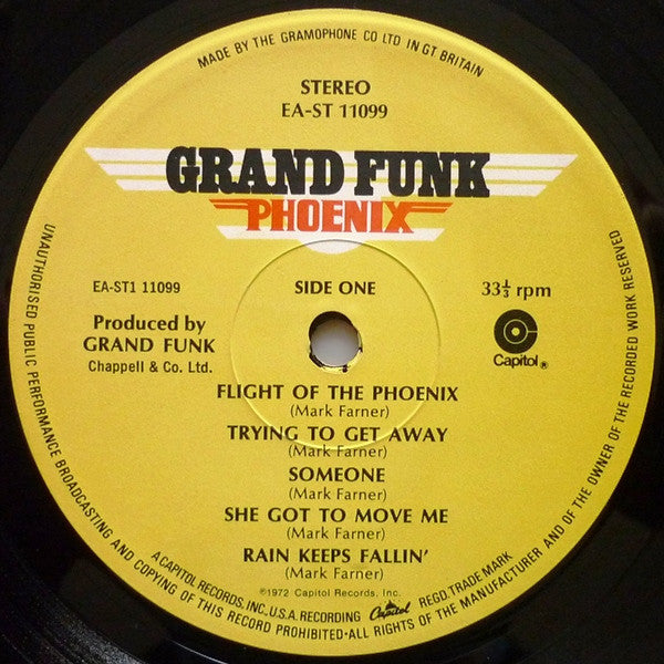 Grand Funk Railroad : Phoenix (LP, Album)