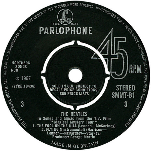 The Beatles : Magical Mystery Tour (2x7", EP)
