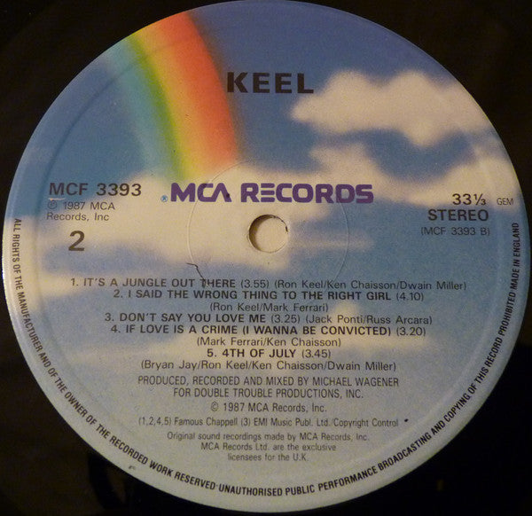 Keel : Keel (LP, Album)