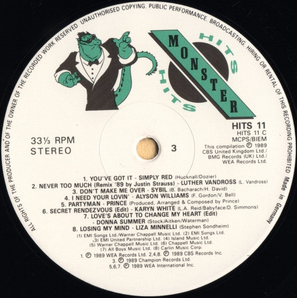 Various : Monster Hits (2xLP, Comp)