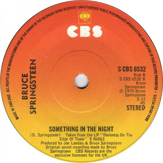 Bruce Springsteen : Badlands (7")