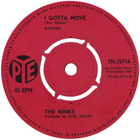The Kinks : All Day And All Of The Night (7", Single, Pus)