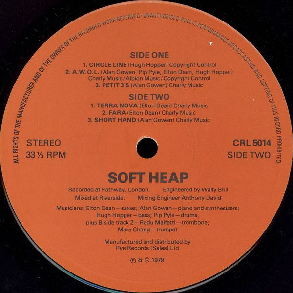 Soft Heap : Soft Heap (LP, Album)