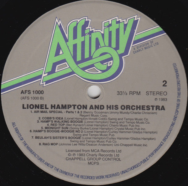 Lionel Hampton And His Orchestra : Leapin' With Lionel (LP, Comp)