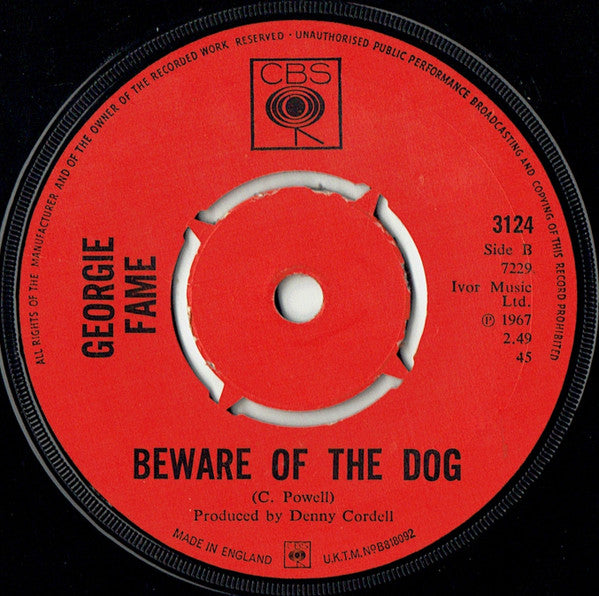 Georgie Fame : The Ballad Of Bonnie And Clyde (7", Single, 4-P)