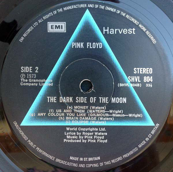 Pink Floyd : The Dark Side Of The Moon (LP, Album, RP, 4th)