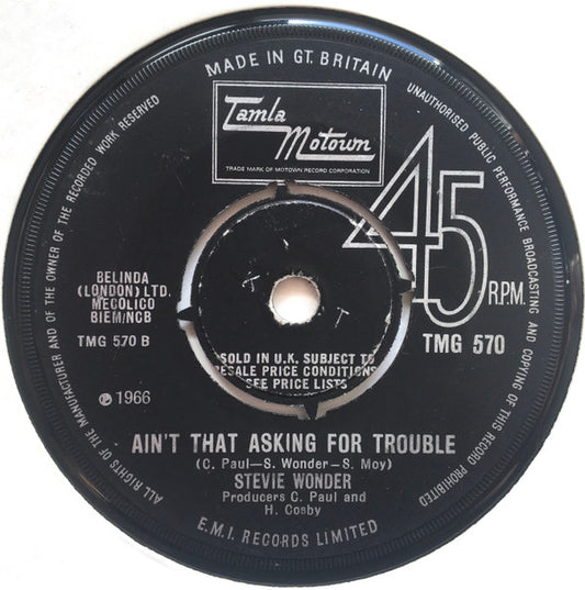 Stevie Wonder : Blowin' In The Wind (7", Single)