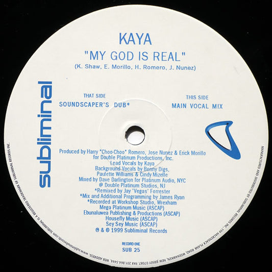 Kaya : My God Is Real (2x12", Maxi)