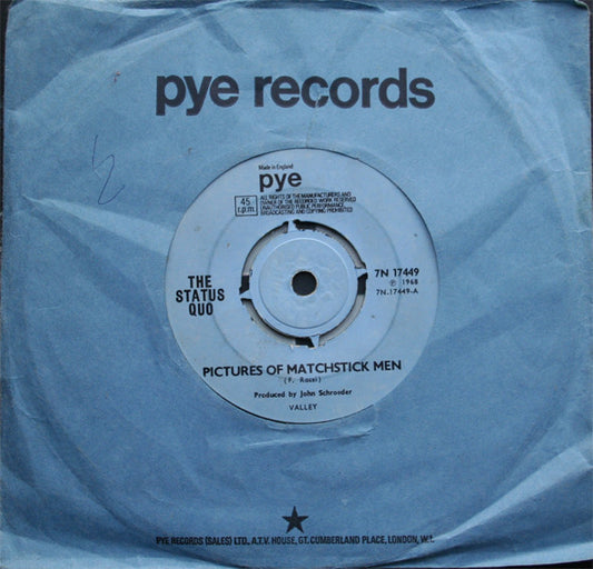 Status Quo : Pictures Of Matchstick Men (7", Single)