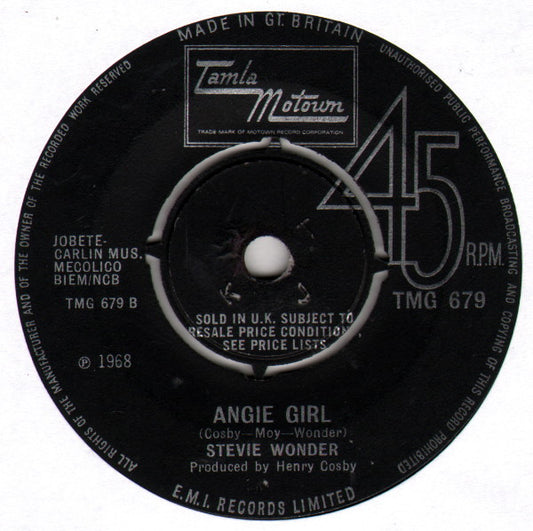 Stevie Wonder : For Once In My Life (7", Single, 4-P)