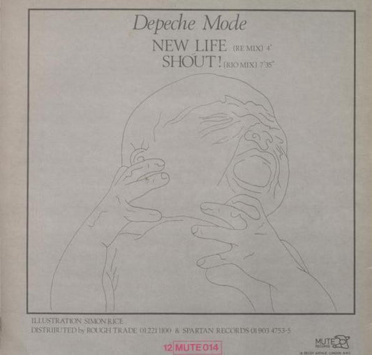 Depeche Mode : New Life (Re Mix) / Shout! (Rio Mix) (12", Single)