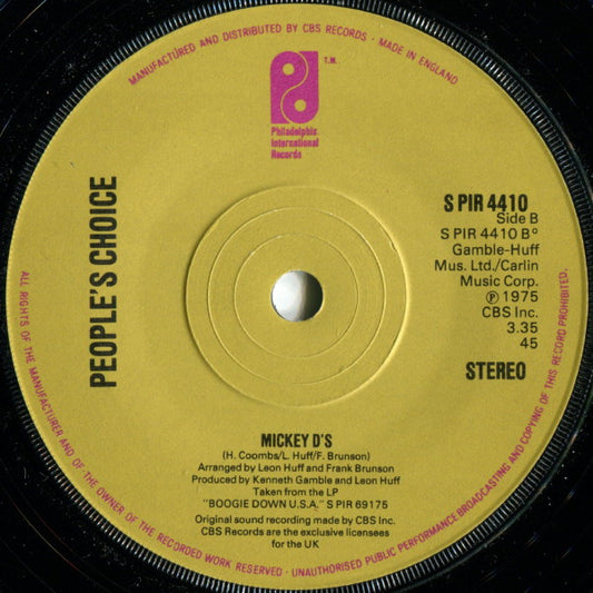 People's Choice : Here We Go Again (7", Single)