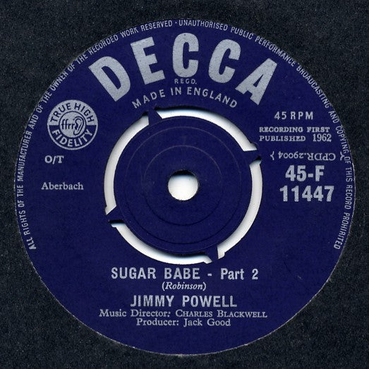 Jimmy Powell (2) : Sugar Babe (7", Single)