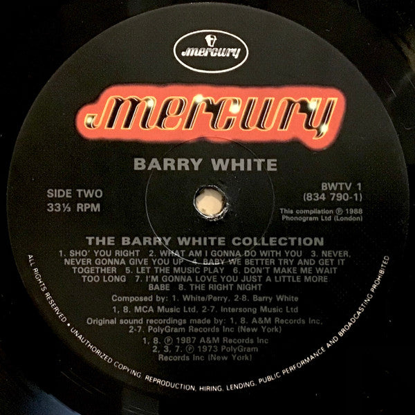 Barry White : The Collection (LP, Comp, RM)