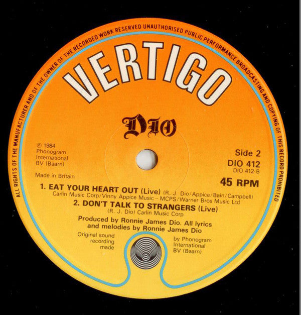 Dio (2) : Mystery (12", Single, Pos)