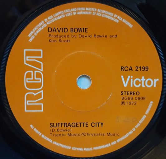 David Bowie : Starman (7", Single, Sol)