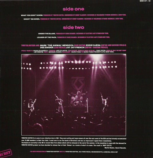 Twisted Sister : Ruff Cutts (12", EP)