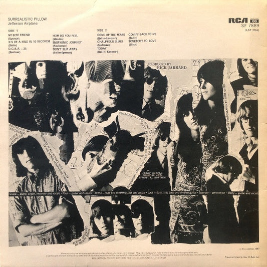 Jefferson Airplane : Surrealistic Pillow (LP, Album, RE)