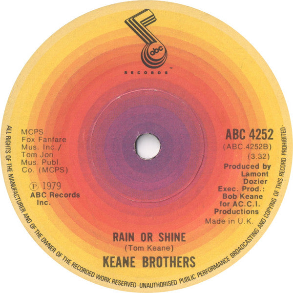 Keane Brothers : Dancin' In The Moonlight (7", Single)