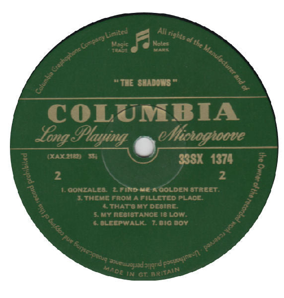 The Shadows : The Shadows (LP, Album, Mono)