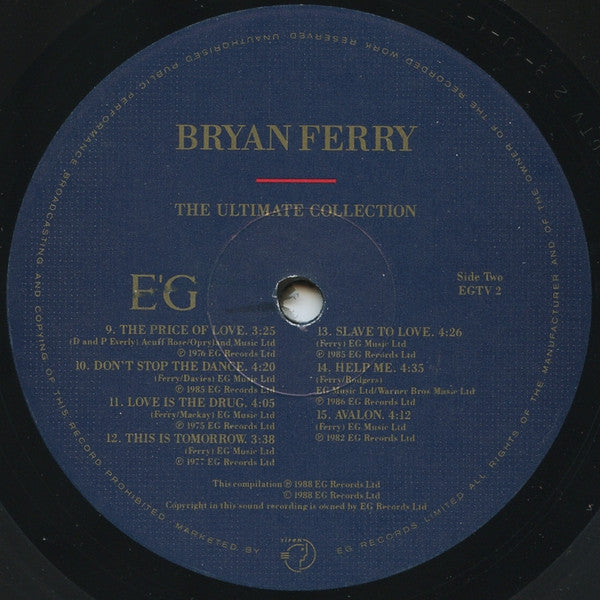 Bryan Ferry / Roxy Music : Bryan Ferry - The Ultimate Collection With Roxy Music (LP, Comp)