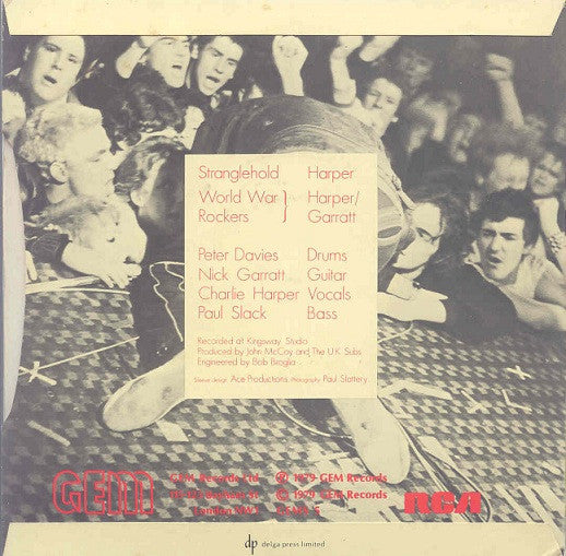 U.K. Subs* : Stranglehold (7", Single, Red)