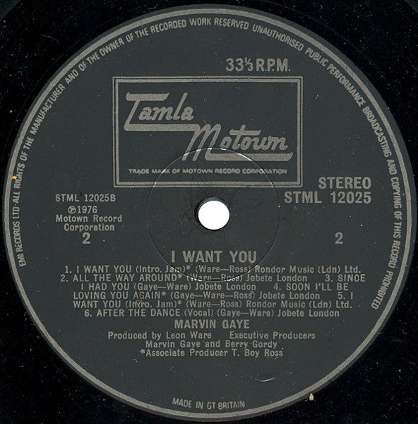 Marvin Gaye : I Want You (LP, Album)