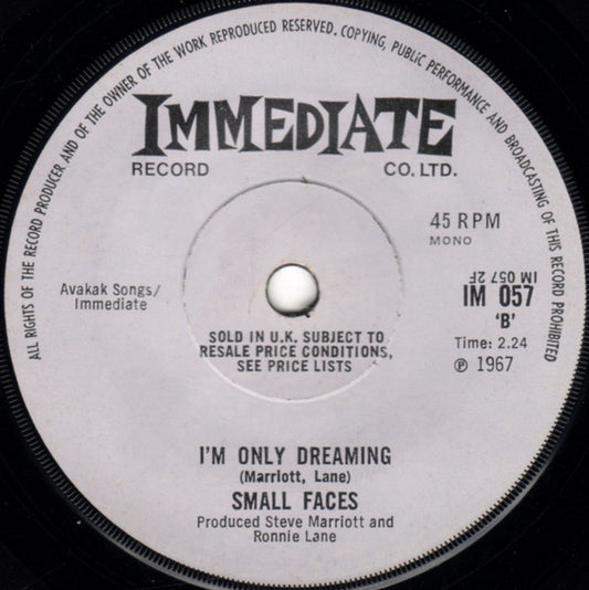 Small Faces : Itchycoo Park (7", Single, Mono, Sol)